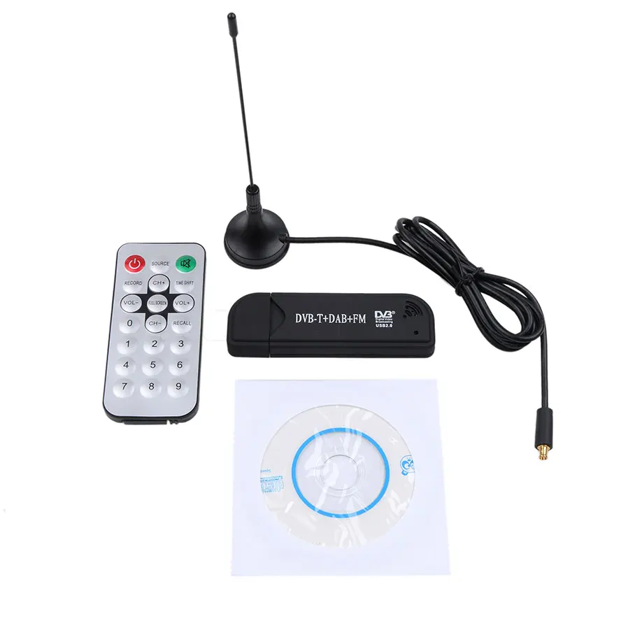 Kebidumei DVB-T RTL2832U+ FC0012 USB 2,0 программное обеспечение радио SDR цифровой ТВ вставляемый приемник