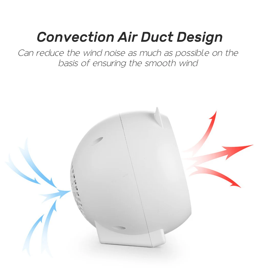 Electric Heater Portable Mini Heating Fan Handy Air Warmer