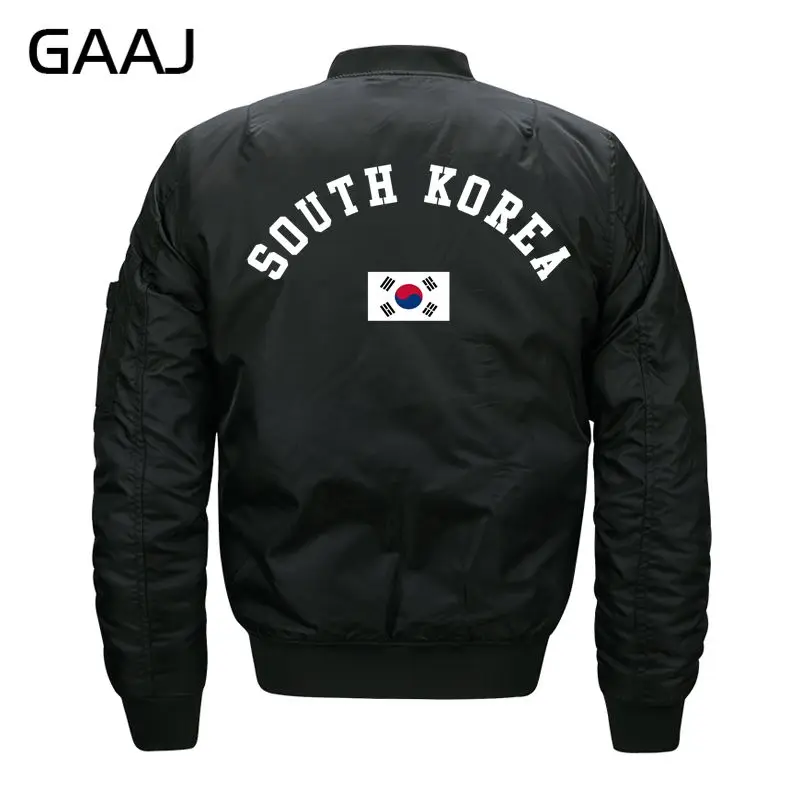 GAAJ Print South Korea Flag Jackets Men Clothes Winter Jacket Plus Size