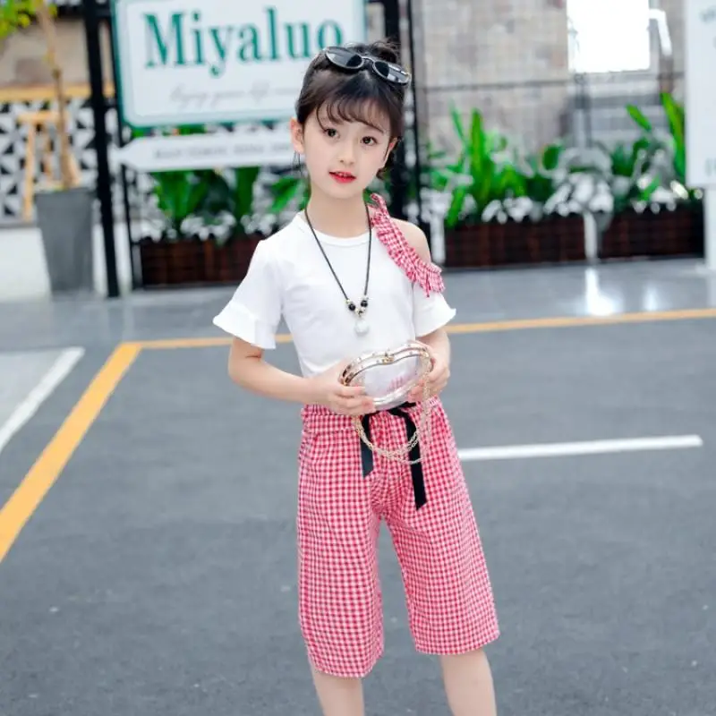 

Girl Set Children Pack Two Set of Little Girls Foreign Gas 2019 Summer Clothes New Baby Casual Korean Version Fashion Tide