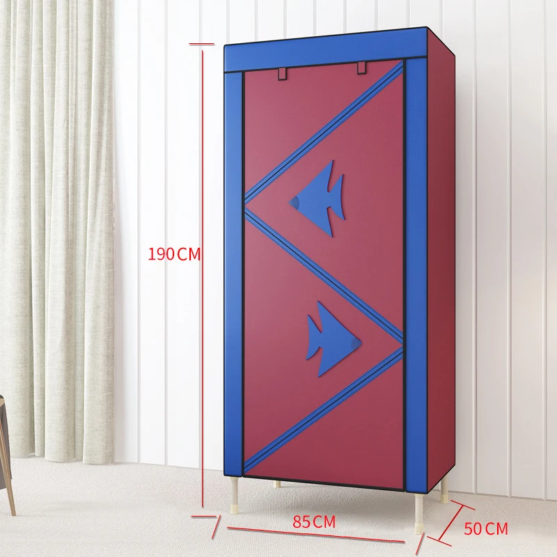 Reinforcement Thicken Cloth Wardrobe Steel Pipe DIY Student Wardrobe Closet Clothing Storage Cabinet High Quality Home Furniture Reinforcement Thicken Cloth Wardrobe Steel Pipe DIY Student Wardrobe Closet Clothing Storage Cabinet High Quality Home Furniture