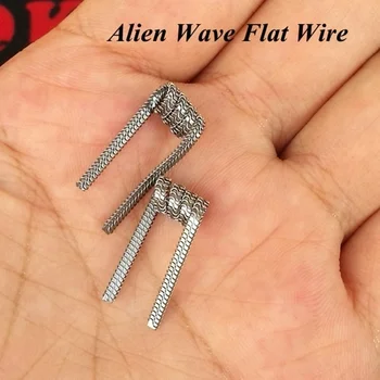 

Alien Wave Flat Coils Wire Premade Wrap Wires Prebuilt Resistance for RDA Vape Vaping