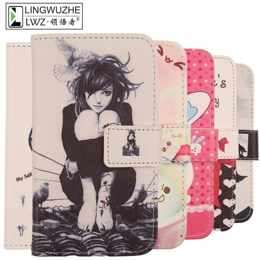 

For Alcatel One Touch Pop C2 4032 4032D Case Flip Wallet Phone Leather Cover For Alcatel One Touch Pop C2 4032 4032D Phone Cases