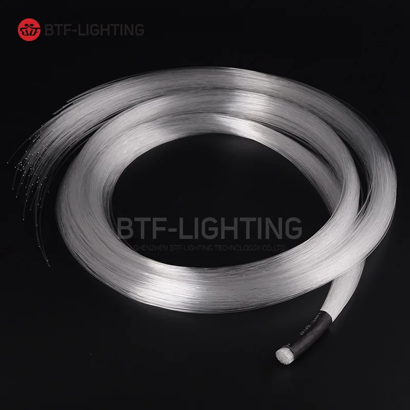

0.75mm x (2m~5m) x (50pcs~600pcs) PMMA plastic fibra optica cable for all kind led light engine driver