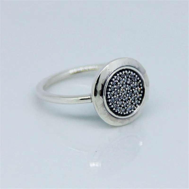 

CKK Clear CZ Signature Ring 925 Sterling Silver Wedding Original Rings for women Silver 925 Jewelry anillos mujer