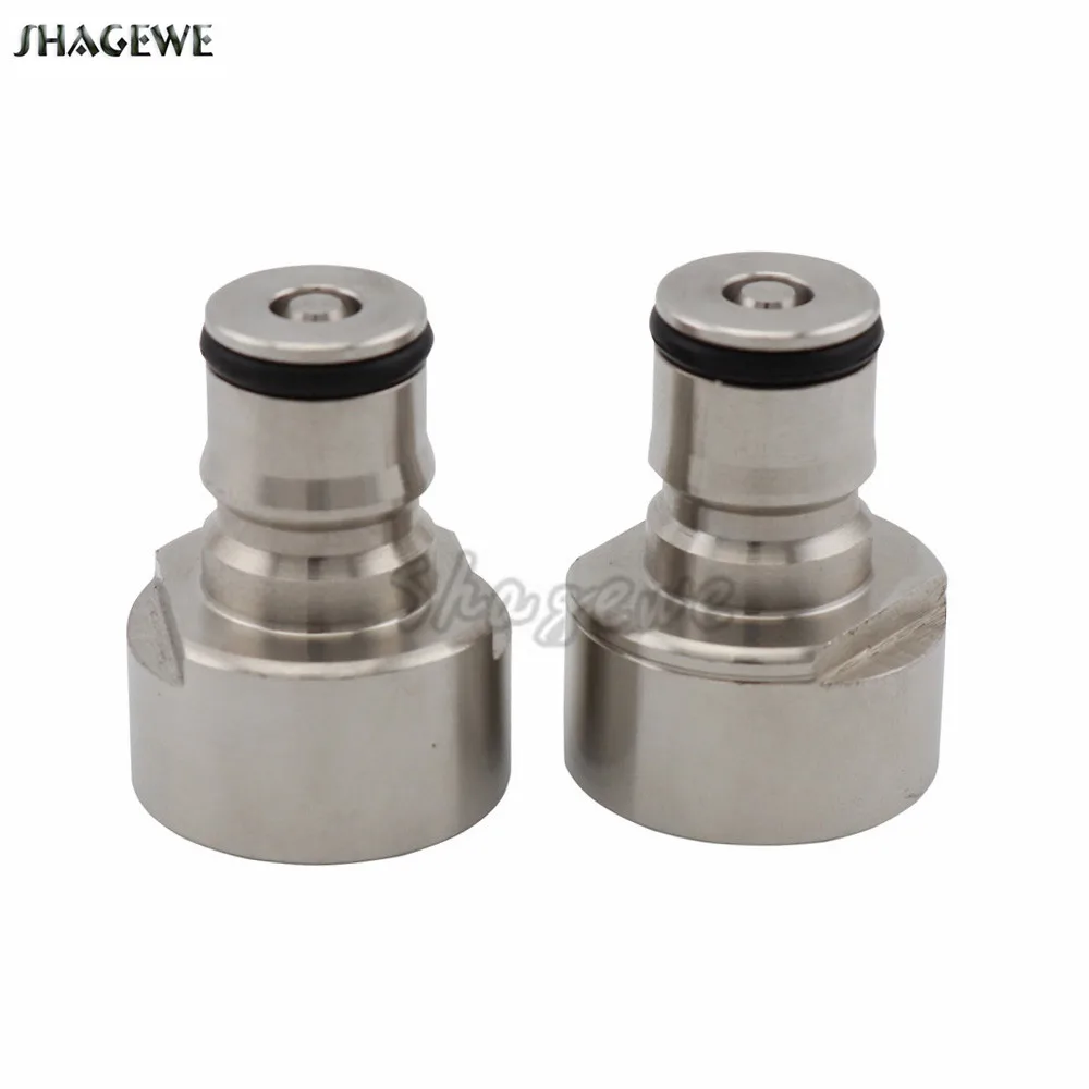 

Beer Brewing Carbonation Cap Ball Lock Post for Keg Coupler Adapter 5/8'' Thread Ball Lock Quick Disconnect Conversion Kit