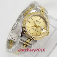 26mm PARNIS Women's Watch Luxury Mechanical Ladies Watches Sapphire Glass Stainless Steel Japan Automatic Movement Watch 26mm PARNIS Women's Watch Luxury Mechanical Ladies Watches Sapphire Glass Stainless Steel Japan Automatic Movement Watch