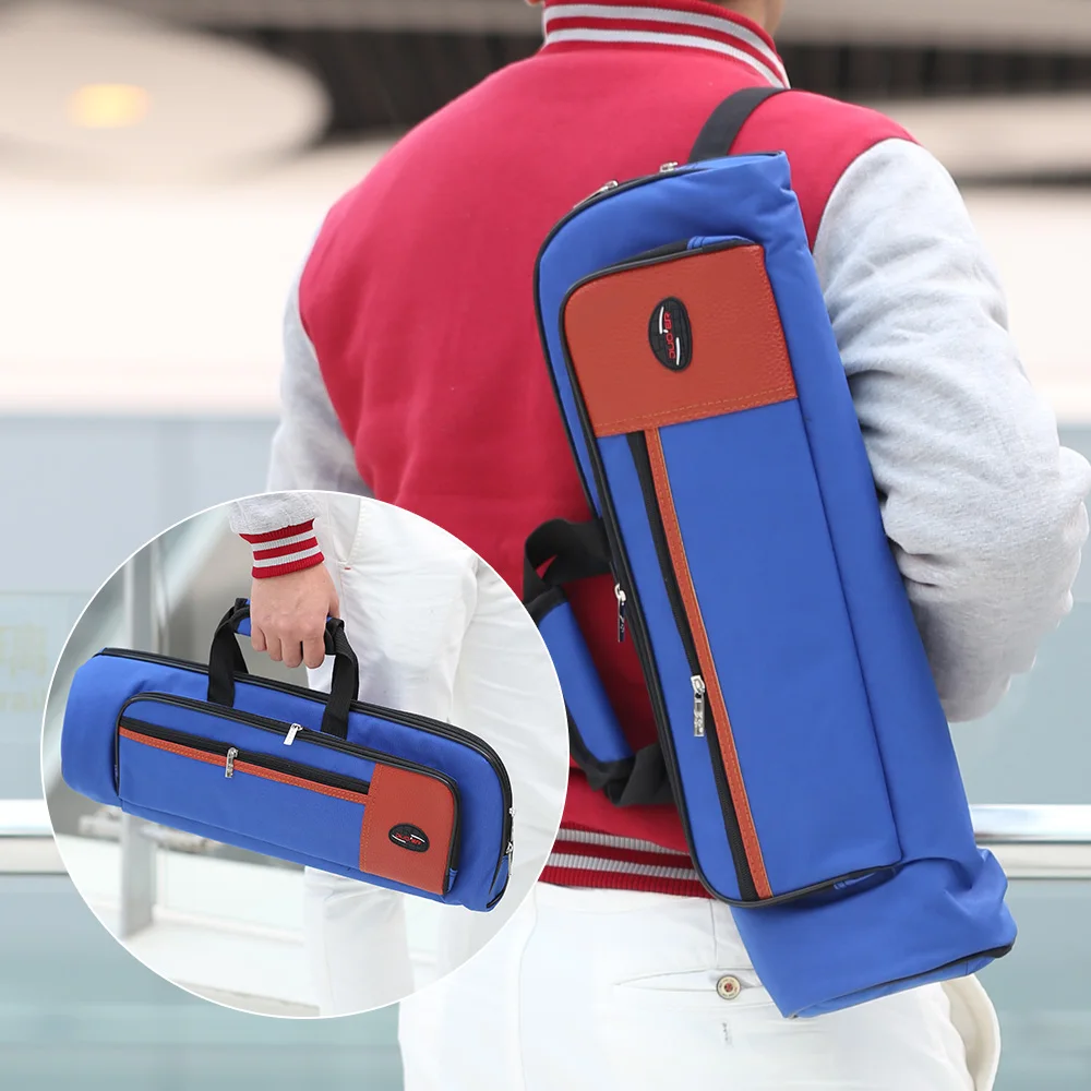 High Quality 600D Oxford Bag Case for Trumpet with Adjustable Shoulder Strap Pocket 15mm Thicken Padded Foam