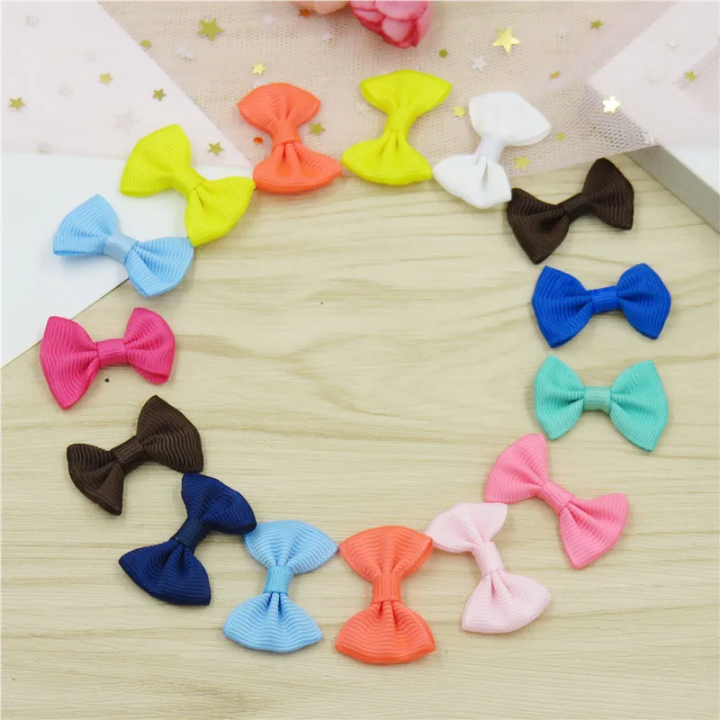 20Pcs//lot Ribbon Bow Kids Girls Elastic Hair Band Hair Rope Hair Accessories
