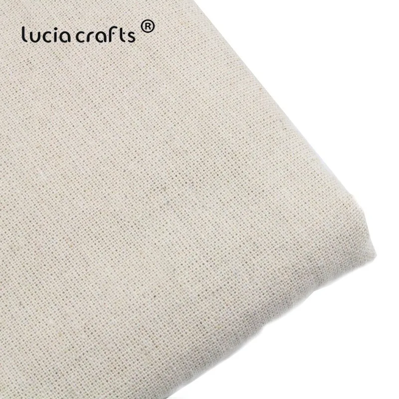 Lucia crafts 1 шт./лот 135*45 см/155 см* 50 см Ткань, натуральный цвет хлопок льняная ткань DIY Одежда ручной работы материалы CH0904