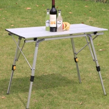 Открытый складной стол Кемпинг Алюминиевый Сплав стол для пикника Водонепроницаемый прочный складной стол для 90*53 см пляжный стол