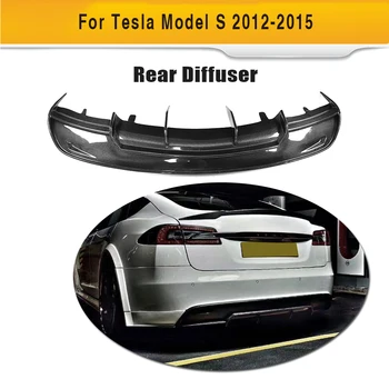 

Carbon Firber Car Racing Rear Diffuser Lip With splitters For Tesla Model S Sedan 4-Door 2012-2015 70D 85D 70 P85D