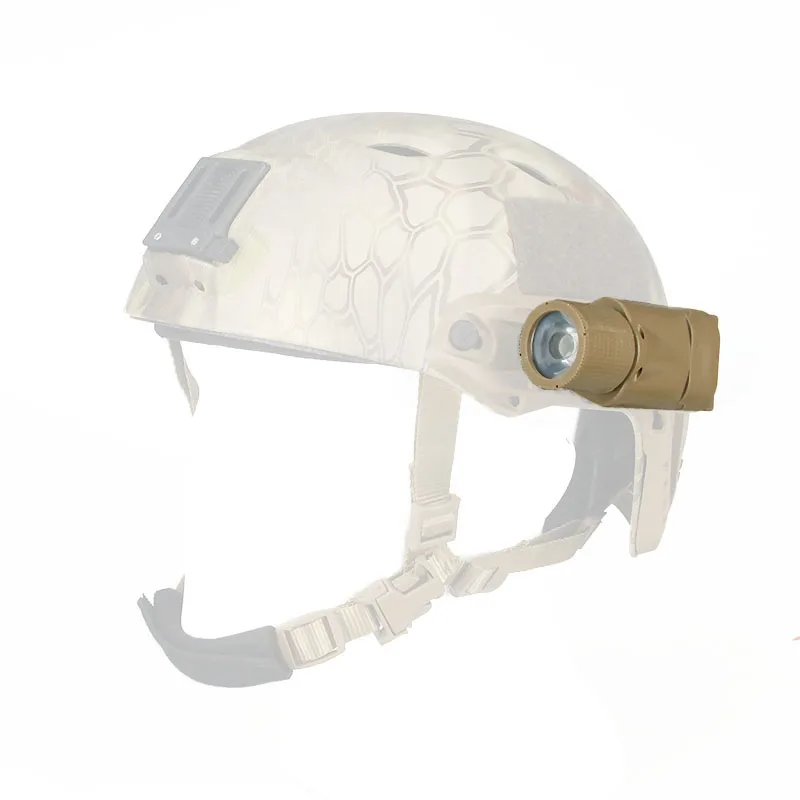 Тактический шлем свет M3 светодиодный подсветка для оружия свет с 20 мм направляющей для Охота GZ15-0018 - Цвет: Коричневый