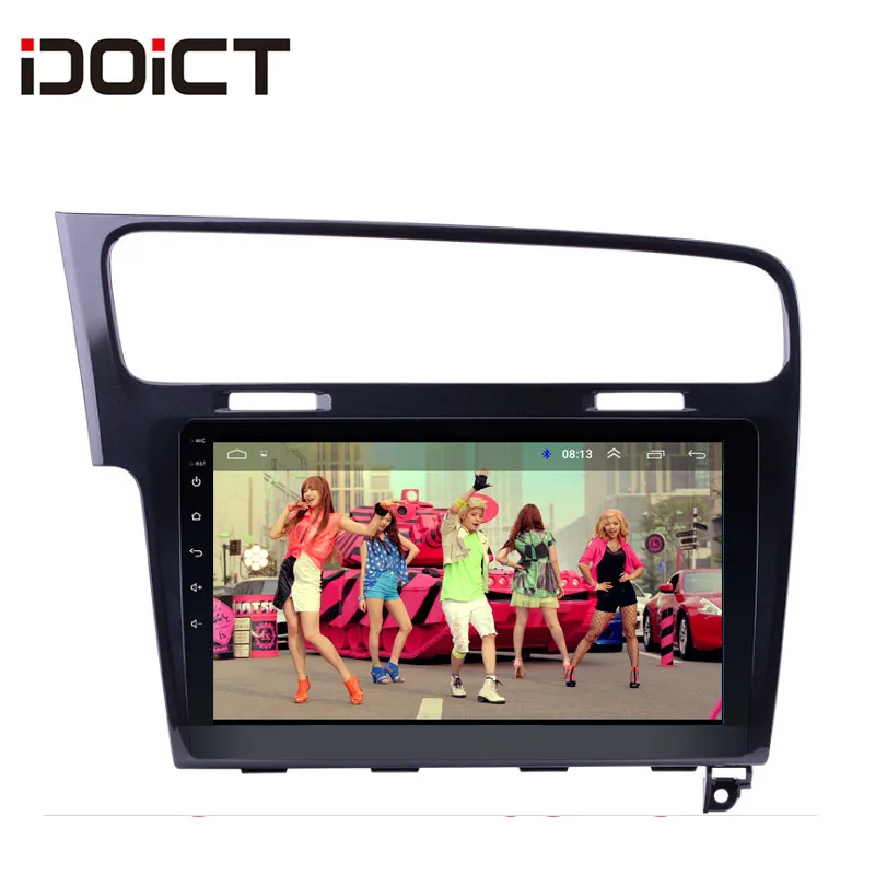 Discount IDOICT  Android 8.1 Car DVD Player GPS Navigation Multimedia For Volkswagen GOLF 7 radio 2014-2017 car stereo wifi 1