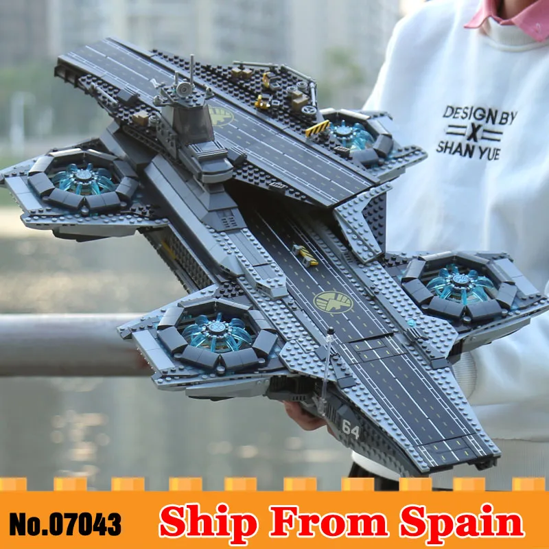 

07043 Super Heroes The Shield Helicarrier Model Building Blocks Bricks Toys Compatible with Legoe 76042 boy's Christmas gifts