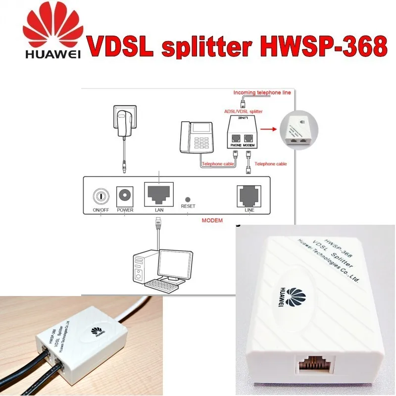 10 шт huawei сплиттер vdsl широкополосный телефон фильтр грозового перенапряжения модем