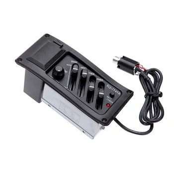 

4-Band Eq Equalizer Guitar Piezo Pickup Eq-7545R Pre-Amp Acoustic Guitar Preamp Amplifier Tuner Guitar Accessories
