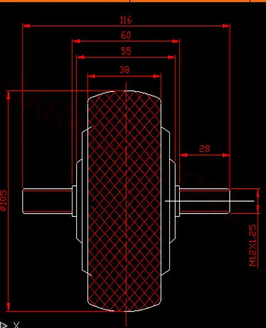 Top free shippping 80W 24v  4 inch double  shaft electric wheel hub motor ,electric motor scooters ,electric skateboard motor 2