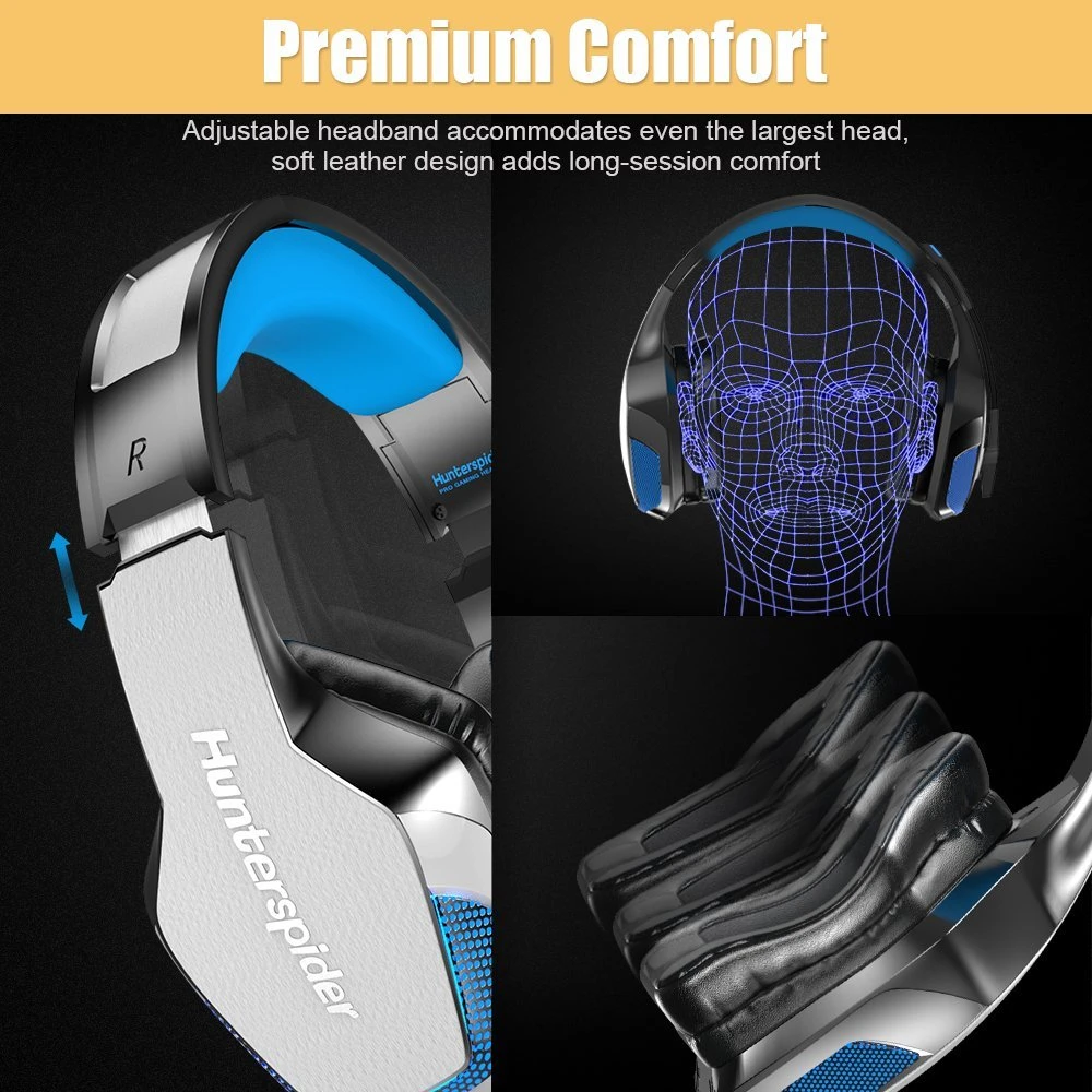 Excelvan V4 игровая гарнитура Casque Проводные ПК стерео наушники с гарнитурой