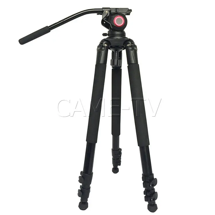 

CAME-TV Aluminum Video Tripod With Fluid Bowl Head Max Load 55 Lbs 701A