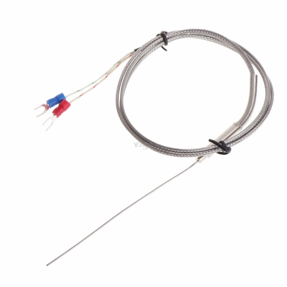

K-Type Thermocouple Probe 1mm x 100mm 2-wires Temperature Sensors 2-Terminals 1m Thermocouple My30 19 Dropship
