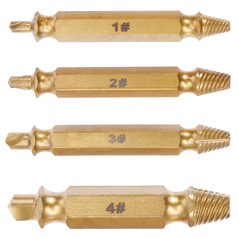 Vastar Золотой инструмент для удаления поврежденных винтов набор, r отвертка и экстрактор набор-набор из 4 инструмент для удаления поврежденных винтов