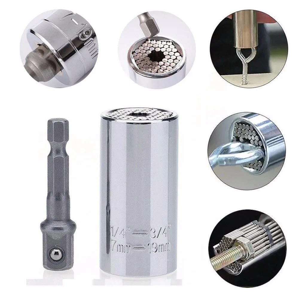 7mm-19mm Gator Grip Clé à Douille Universelle Clé Adaptateur Avec Perceuse FR