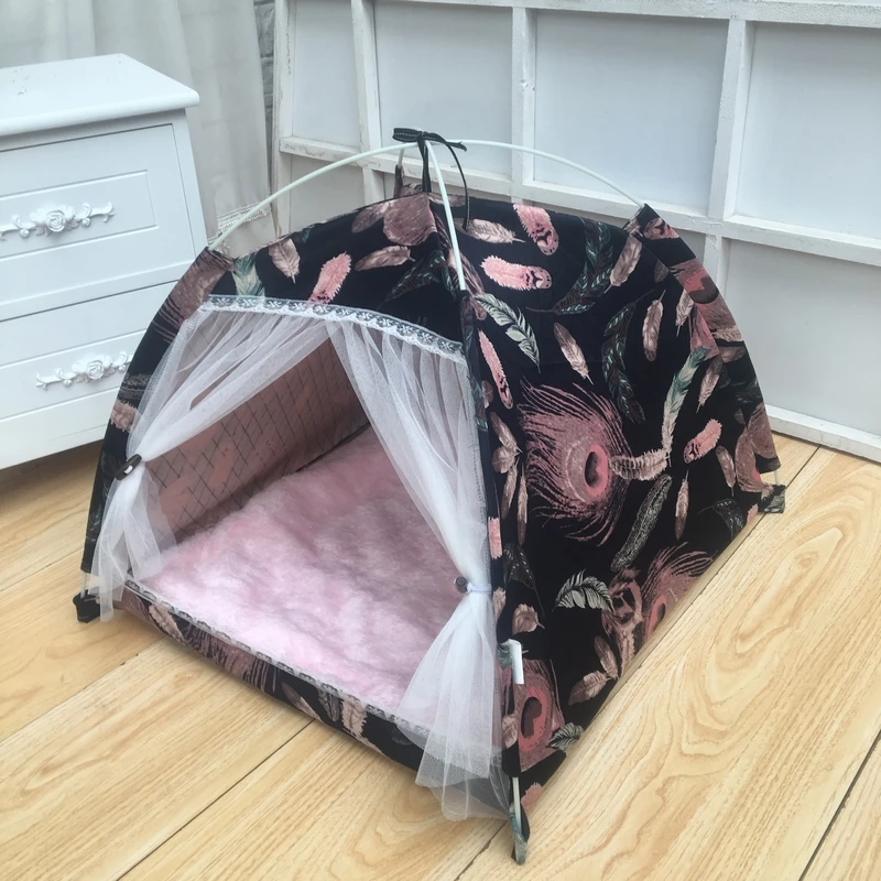 

Soft and warm pet nest bracket pet tent comfortable kennel easy to clean mezzanine cotton dog tent