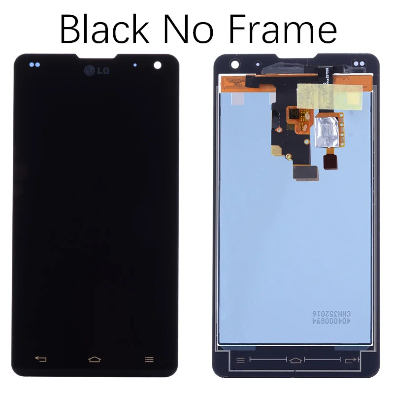 Дисплей для LG Optimus G E975 LCD LS970 F180 E971 E973 в сборе с тачскрином на рамке черный - Цвет: Black No Frame
