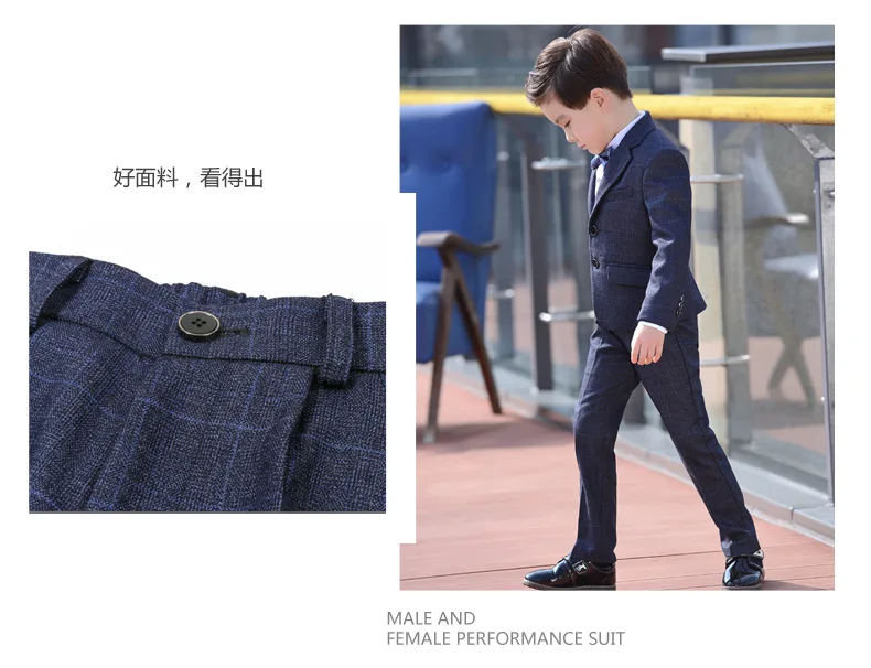  Boys Suits set Formal Boys Clothes children Wedding clothing Blazer Piano Costume back to School (2)