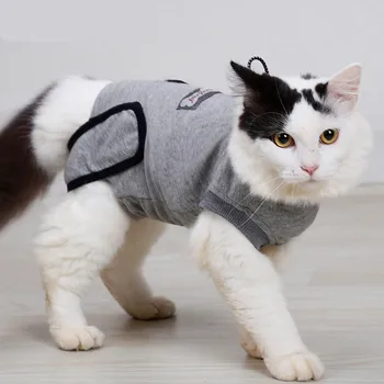 

100%cotton Pet Clotehs Restoration of Clothes After Cat Sterilization Wound Prevention Tight Cat and Dog Clothes Pet Supplies