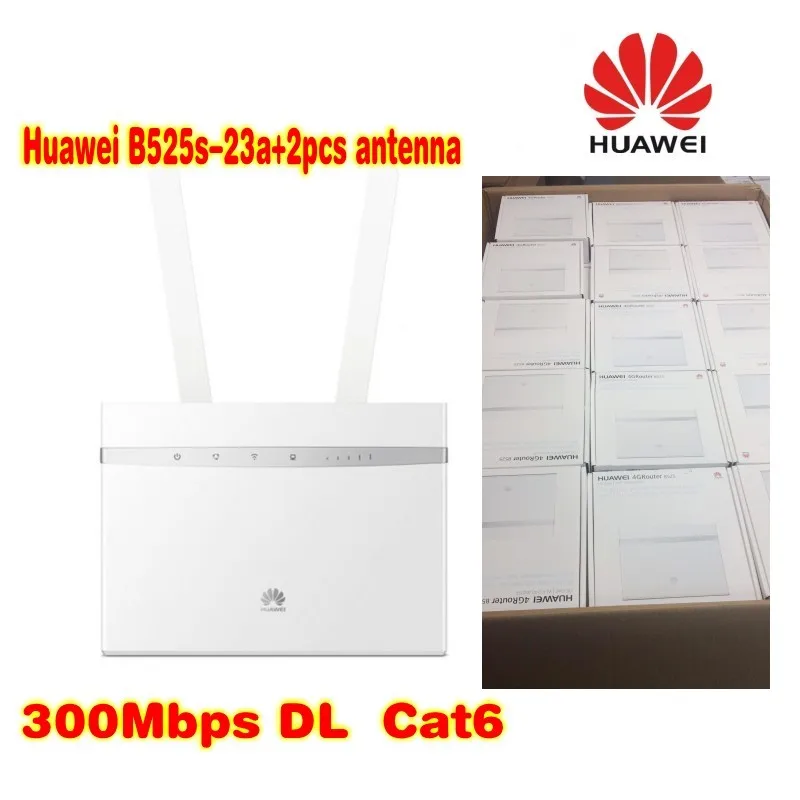 Разблокированный беспроводной маршрутизатор 300 Мбит/с Huawei B525 4G LTE Cat6 CPE с антенной