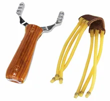 10 PCS/Lot Aluminium Alloy Outdoor Shooting Slingshots Powerful Slingshot Bow Hunting Sling Shot Catapult With Rubber Band