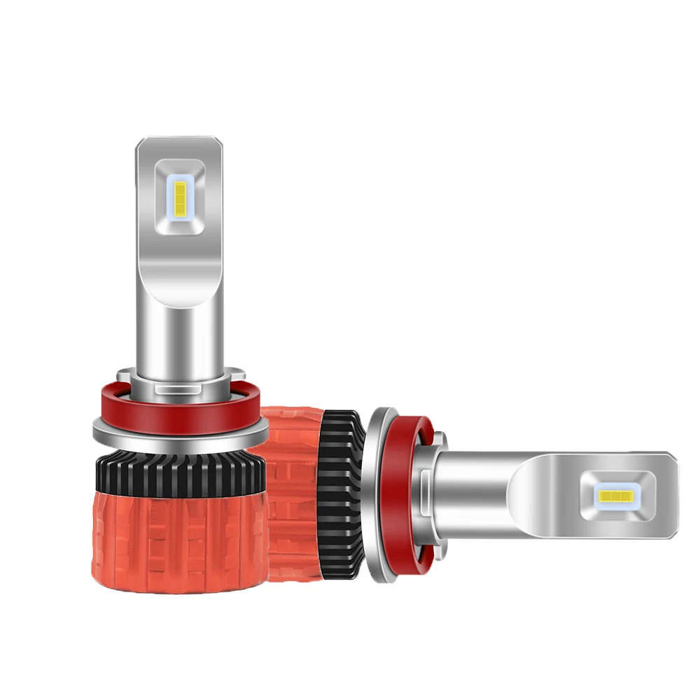 

Free Ship 55W H11 LED Car Headlight Imported lamp beads Ultra Small h11 LED Bulb Light 12V 55W 6000K LED Kits Factory Promotion