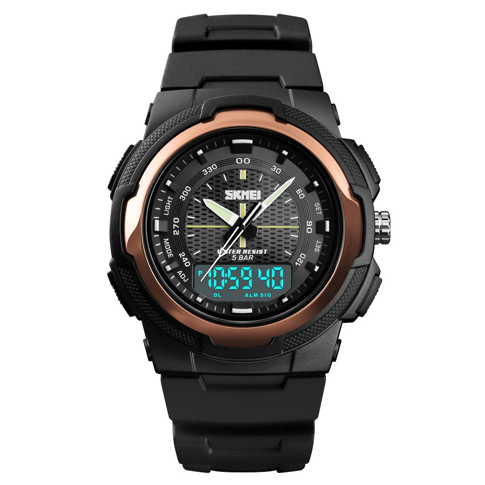 

SKMEI Waterproof Alarm Date Sport Analog Digital LED Backlight Wrist Watch Men Watches Men's Clock erkek kol saati reloj hom