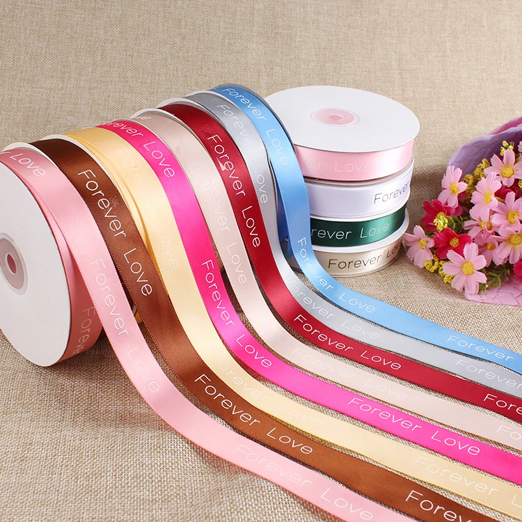 Buy 20mm Wide Printed Satin Ribbon Set Wholesale 45