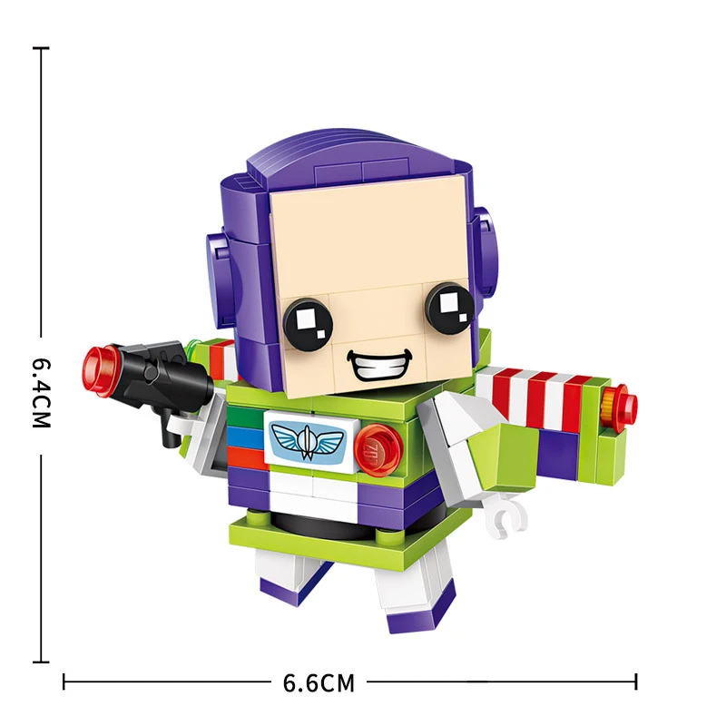 LOZ блоки мини-История игрушек строительные блоки Lightyear Woody brick Heads фигурка сборная DIY набор блоков игрушки 1443 1444 - Цвет: 1443 no box