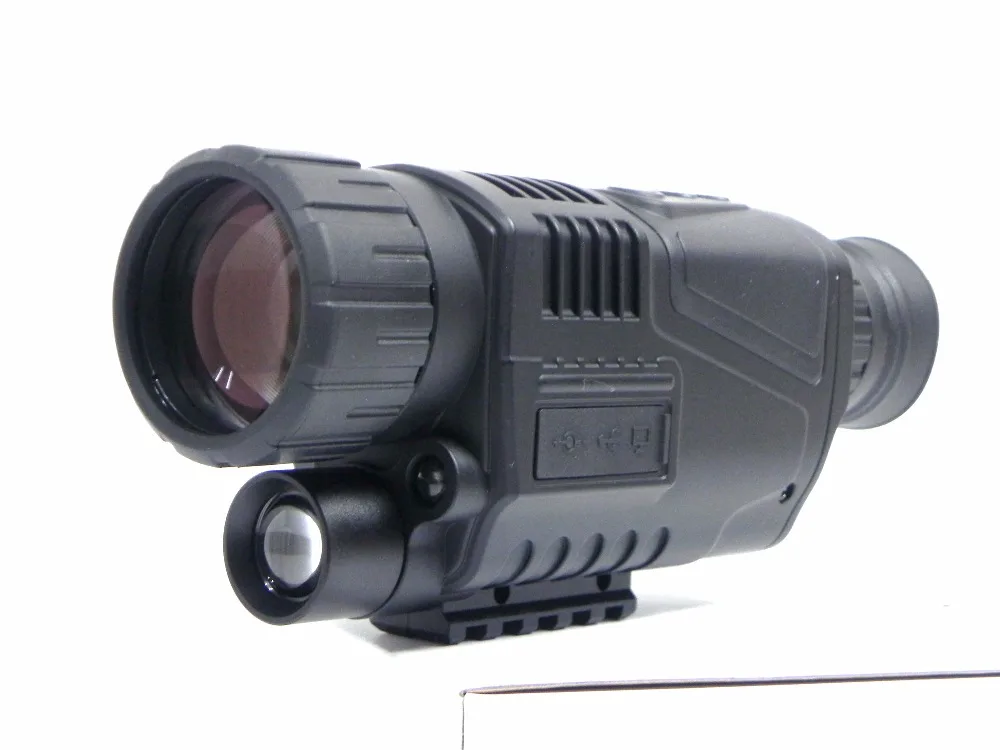 Suntekcam 5X40 Цифровой Инфракрасный ночного видения очки Монокуляр 200 м Диапазон видео DVR изобразители для охоты камеры устройства