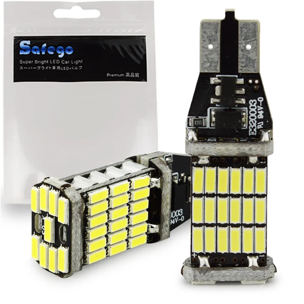 2 шт. светодиодные лампы Safego T15 45 SMD 921 912 T10 4014|error|error freeerror free led |