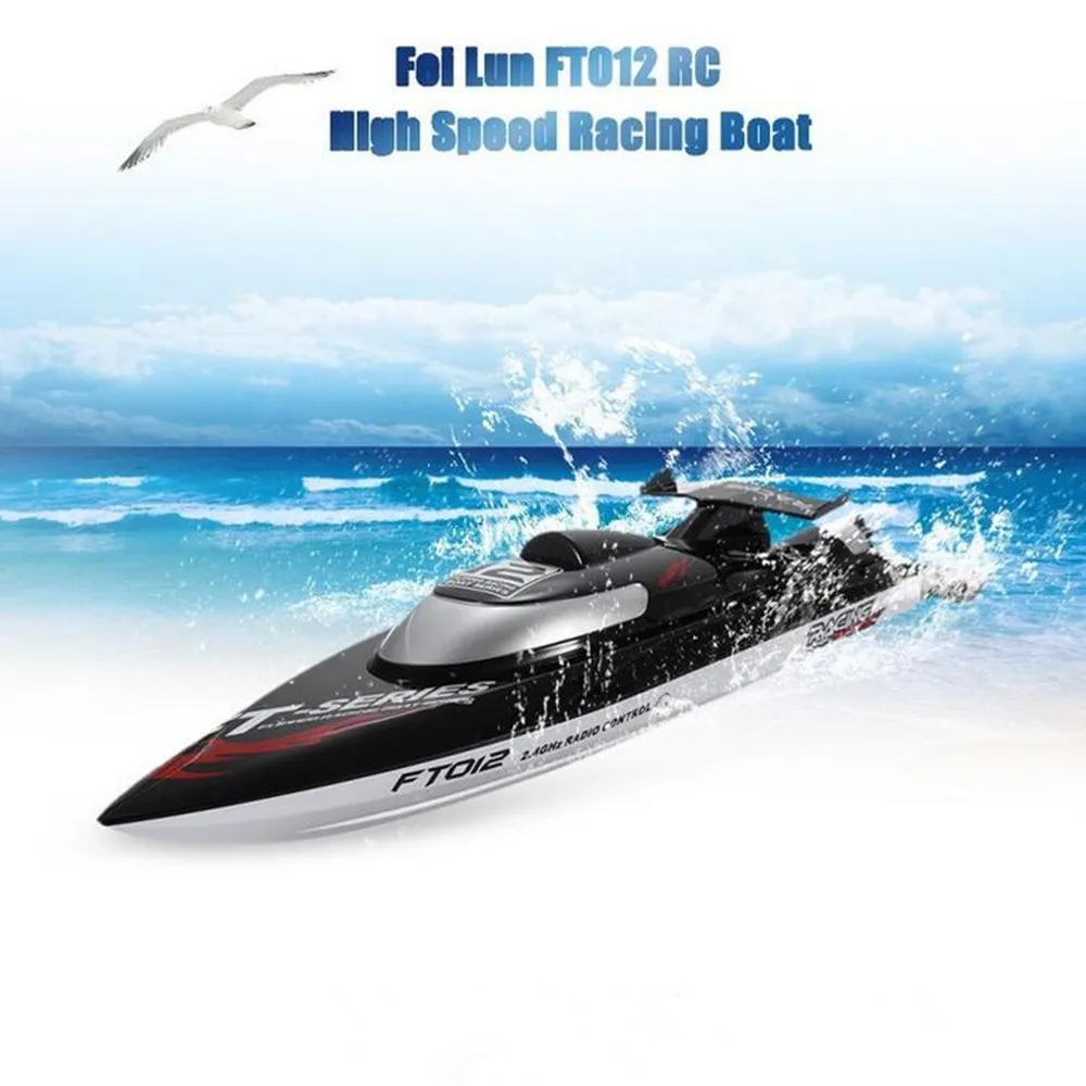 

Fei Lun FT012 2.4G 4CH 45km/h Water Cooling System Anti-collision Fine Adjustment Gear Brushless Remote Control Racing Boats