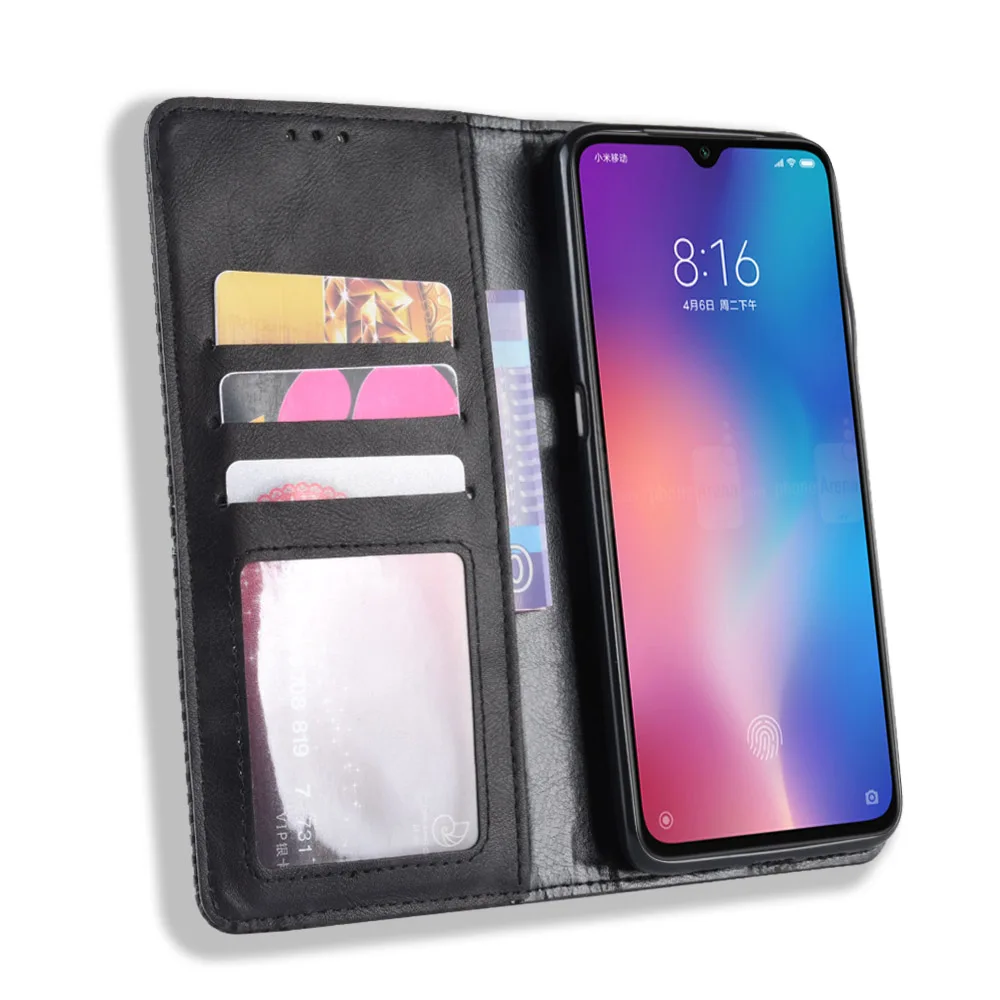Luxury Leather wallet case with Kickstand &amp Credit Slots For Xiaomi MI 8/8SE/PLAY/9/9SE/Pocophone F1/9T/9T Pro | Мобильные