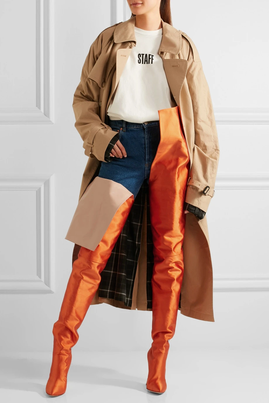 rihanna waist high boots