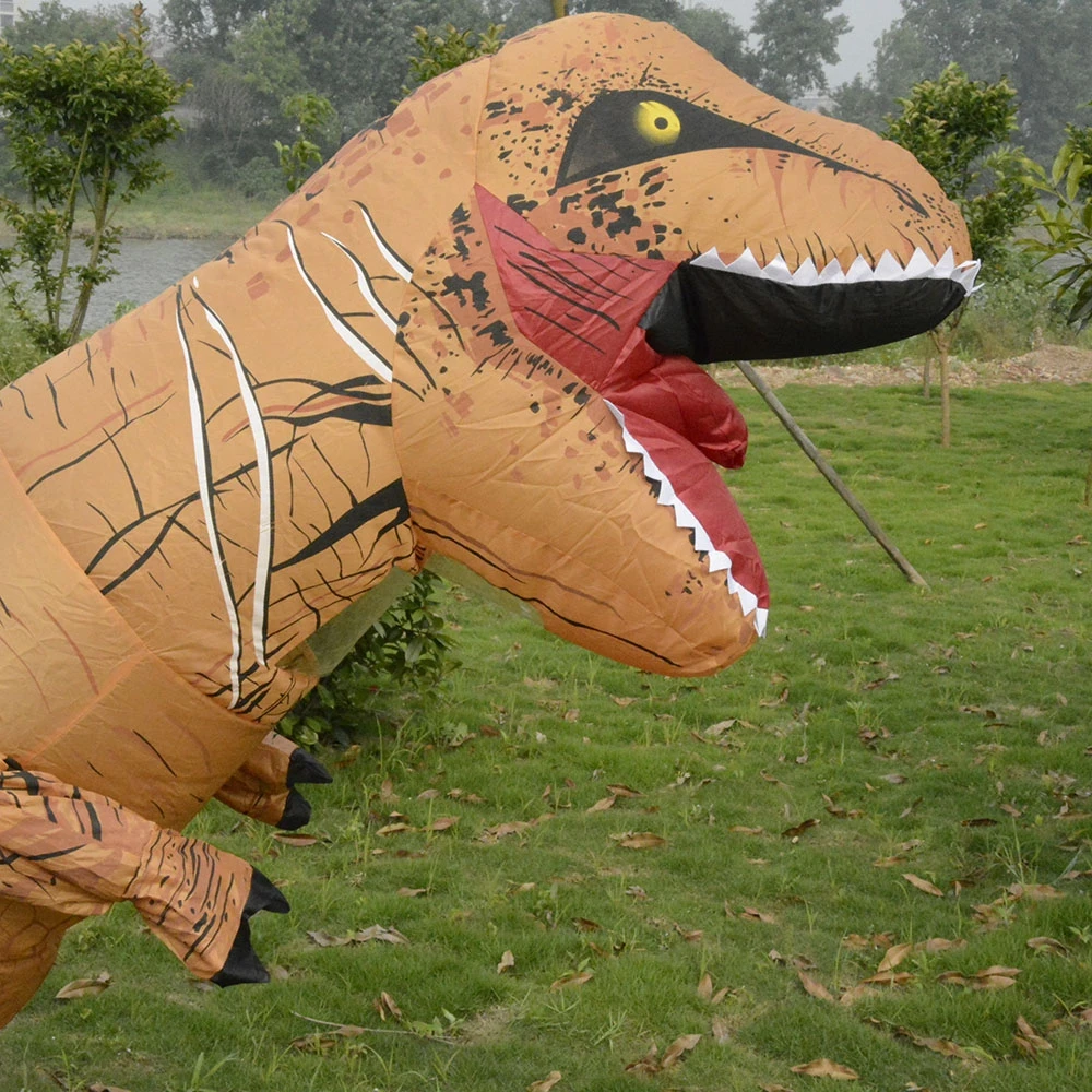 Inflatable Dinosaur Costumes for women Blowup T-Rex Dinosaur Halloween Inflatable costume mascot Party costume for adult (4)