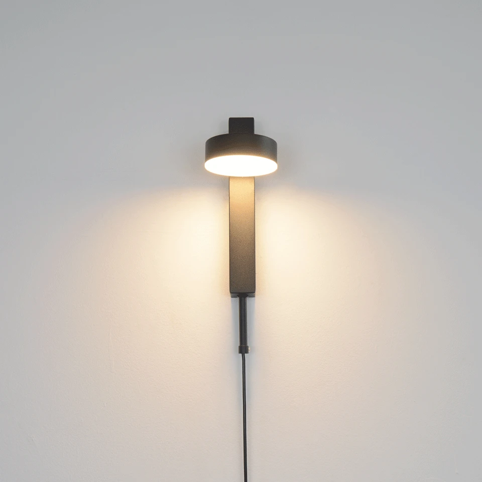  LED wall lamp with switch dimmable modern wall lamps Nordic adjustable angle bedroom bedside wall l - 33052954806