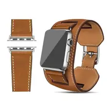 Серия 4/3/2/1 один тур 1:1 натуральная кожа Браслет-манжета Кожаный ремешок для наручных часов Apple Watch, версии 5 38 мм 40 мм 42 44 мм