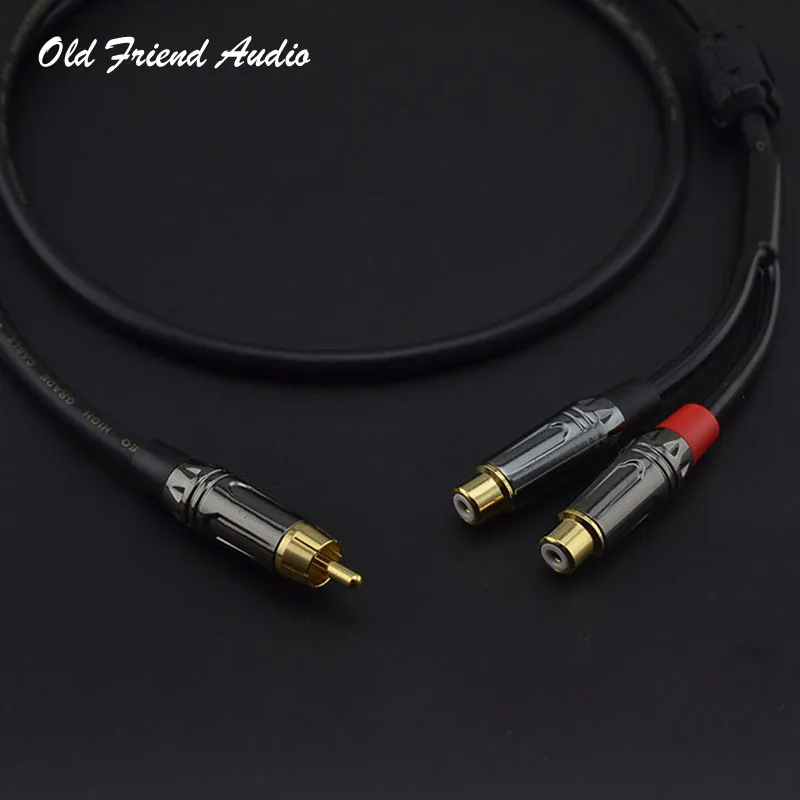 A029 HIFI RCA штекер 2 Женский стерео DIY аудио кабель для Mp3 AMP DAC |