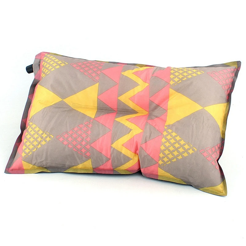 

Outdoor Ethnic Wind Automatic Inflatable Pillow Suitable For Travel Camping Hiking Riding Fishing Portable Air Cushion