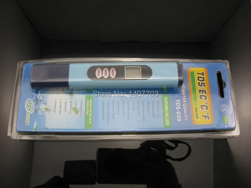 

Pocket size pen type 3 in 1 Tds EC Temperature meter tester in leather case