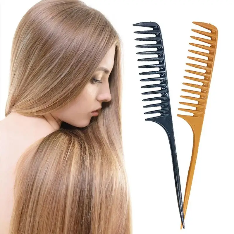 

1 Pc Portable Professional Comb Ionic Hair Comb For Salon Barber Section Hair Brush Hairdressing Tool DIY Hair Wide Teeth Combs