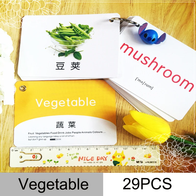 

English and Chinese Flash Cards Pocket Word Card Educational Learning Toys For Children With Picture Voice Kids Games Montessori